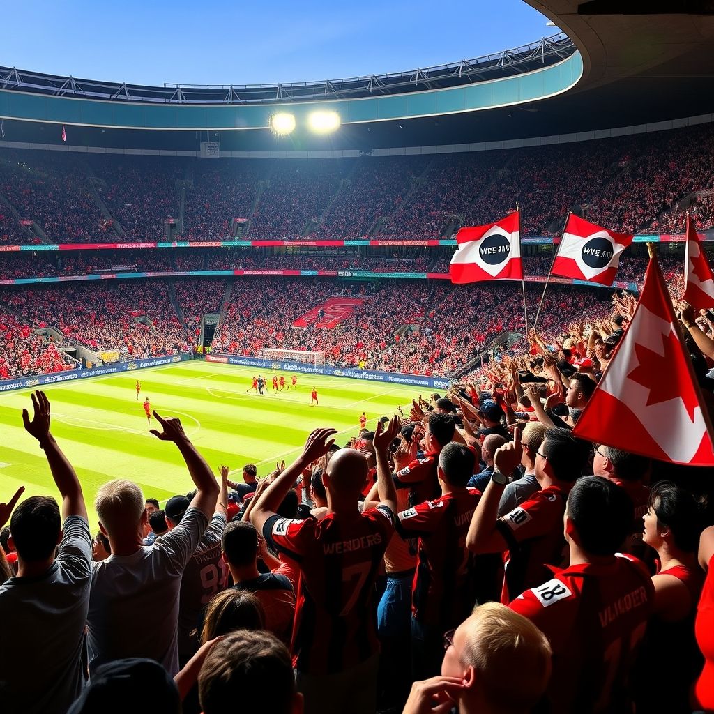 aoa体育馆-西悉尼流浪者球迷现场助威，球队士气高涨